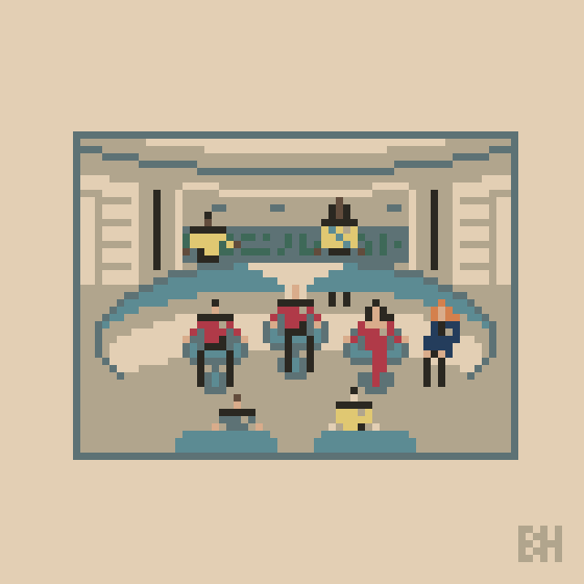 The bridge of the Enterprise-D